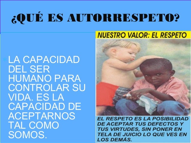 concepto de autorespeto